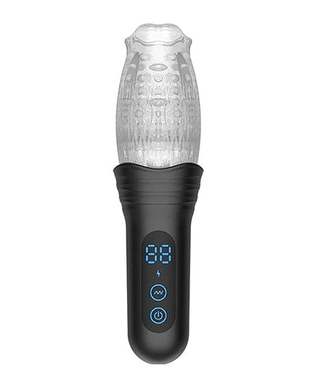 The Male Rose - Pro Thrusting, Rotating & Vibrating 3D Masturbator (Black) TMR1003 CherryAffairs