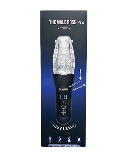The Male Rose - Pro Thrusting, Rotating & Vibrating 3D Masturbator (Black)