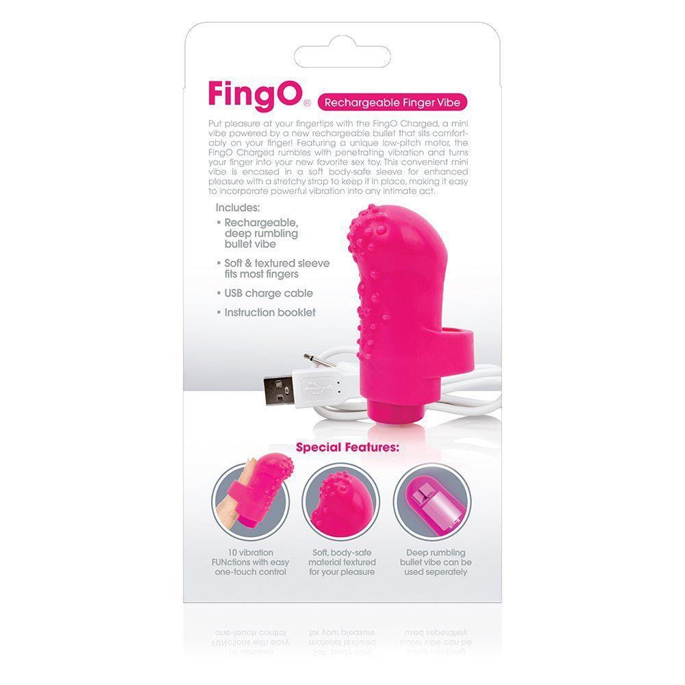 TheScreamingO - Charged FingO Rechargeable Finger Vibe CherryAffairs