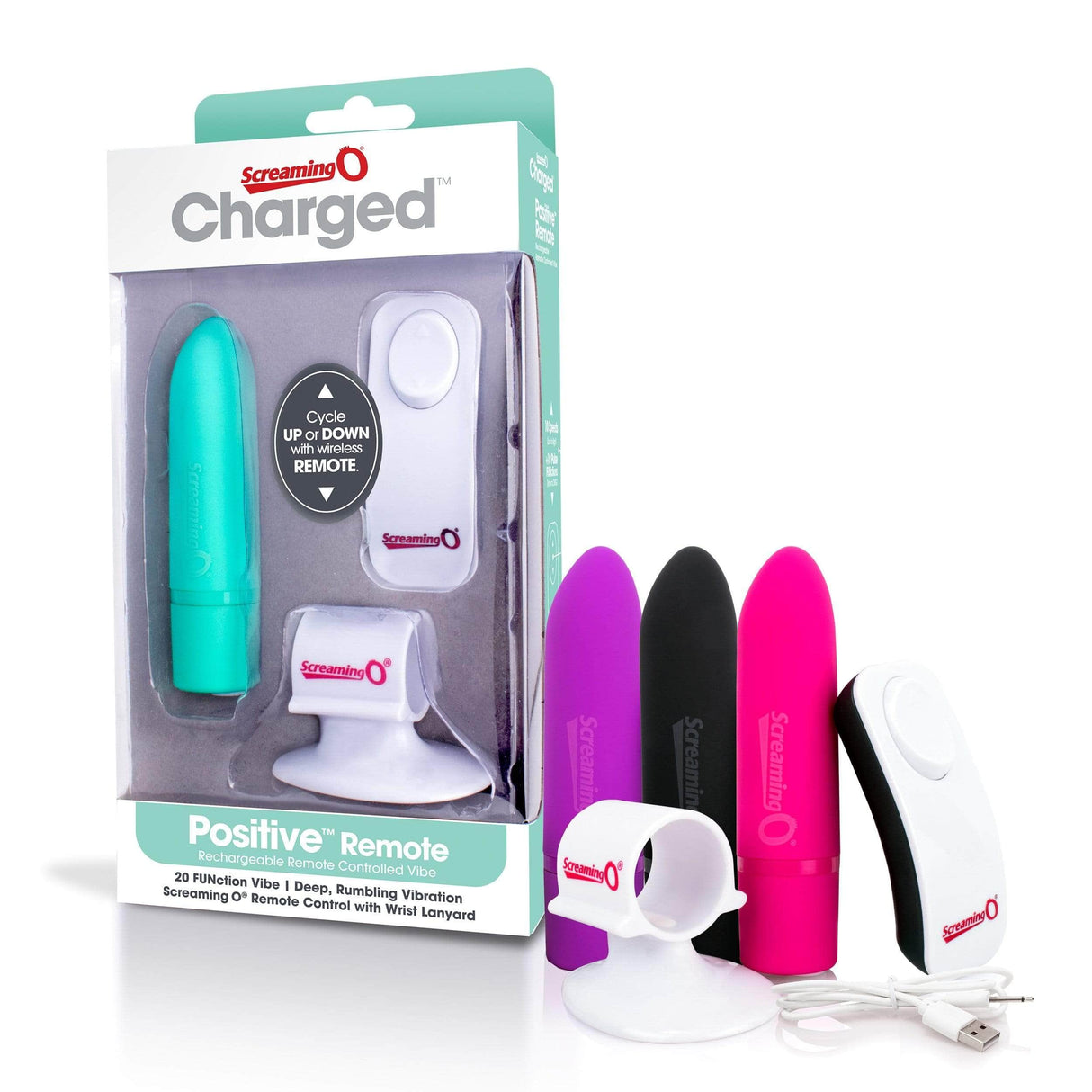 TheScreamingO - Charged Positive Remote Control Vibrator CherryAffairs