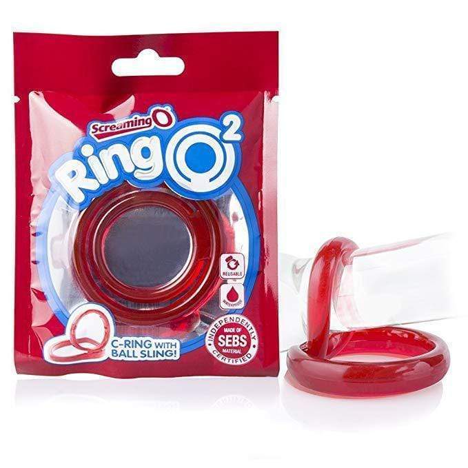 TheScreamingO - RingO2 Rubber Cock Ring with Ball Sling TSO1105 CherryAffairs