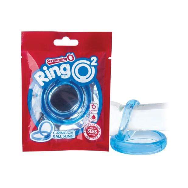 TheScreamingO - RingO2 Rubber Cock Ring with Ball Sling TSO1124 CherryAffairs