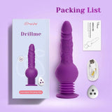Tracy's Dog - Drillme App-Controlled Thrusting Realistic Dildo Vibrator (Purple) TRD1040 CherryAffairs