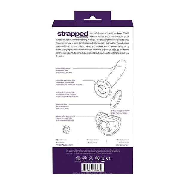 VeDO - Strapped Rechargeable Vibrating Strap On Dildo VD1130 CherryAffairs