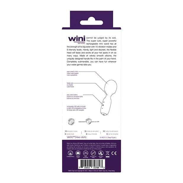 VeDO - Wini Rechargeable Mini Wand Massager VD1135 CherryAffairs