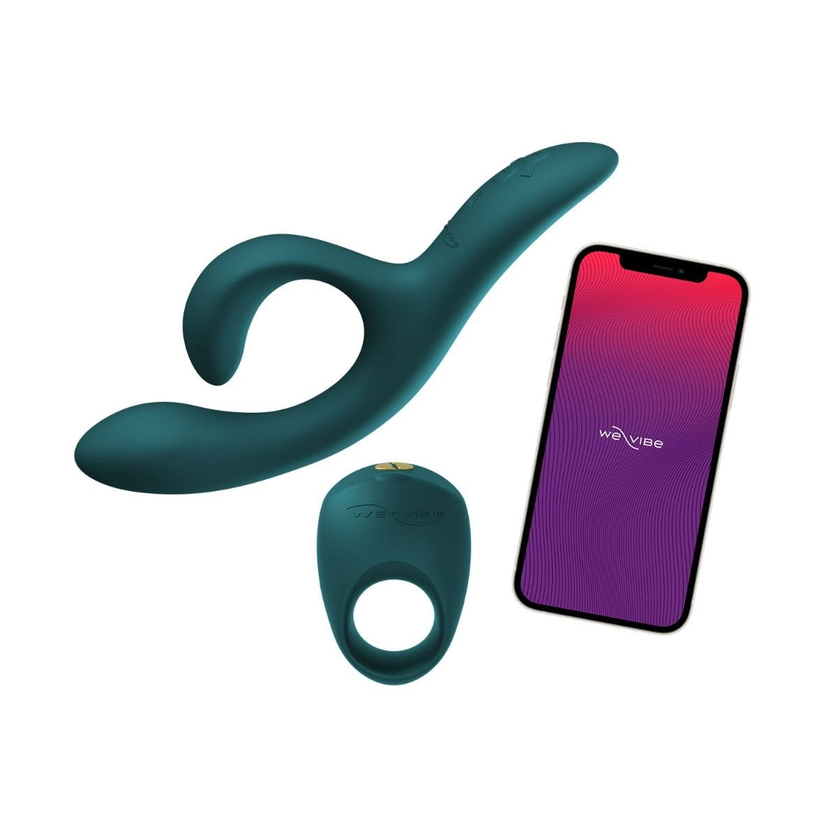 WE VIBE - Date Night Collection App-Controlled Couples Vibrator Set (Green) WEV1071 CherryAffairs