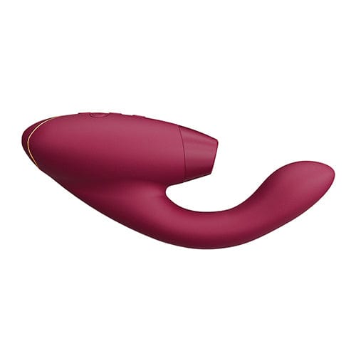 Womanizer - Duo 2 Clitoral Air Stimulator with G Spot Dildo CherryAffairs