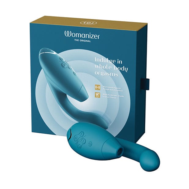 Womanizer - Duo 2 Clitoral Air Stimulator with G Spot Dildo CherryAffairs