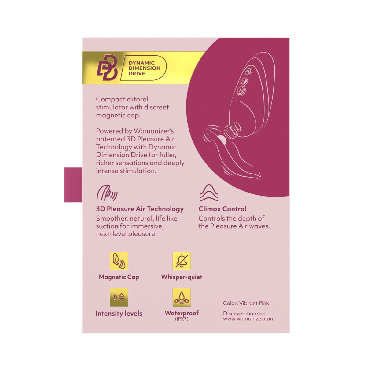 Womanizer - Next Liberty Clitoral Air Stimulator CherryAffairs