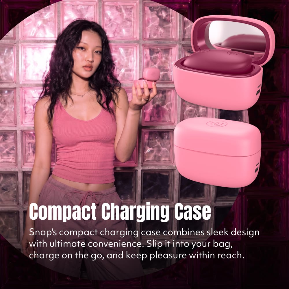 Womanizer - Snap Portable Clitoral Air Stimulator (Crushed Berry) WM1096 CherryAffairs
