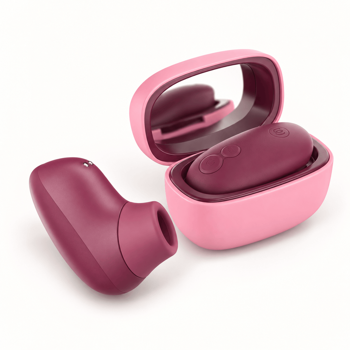 Womanizer - Snap Portable Clitoral Air Stimulator (Crushed Berry) WM1096 CherryAffairs