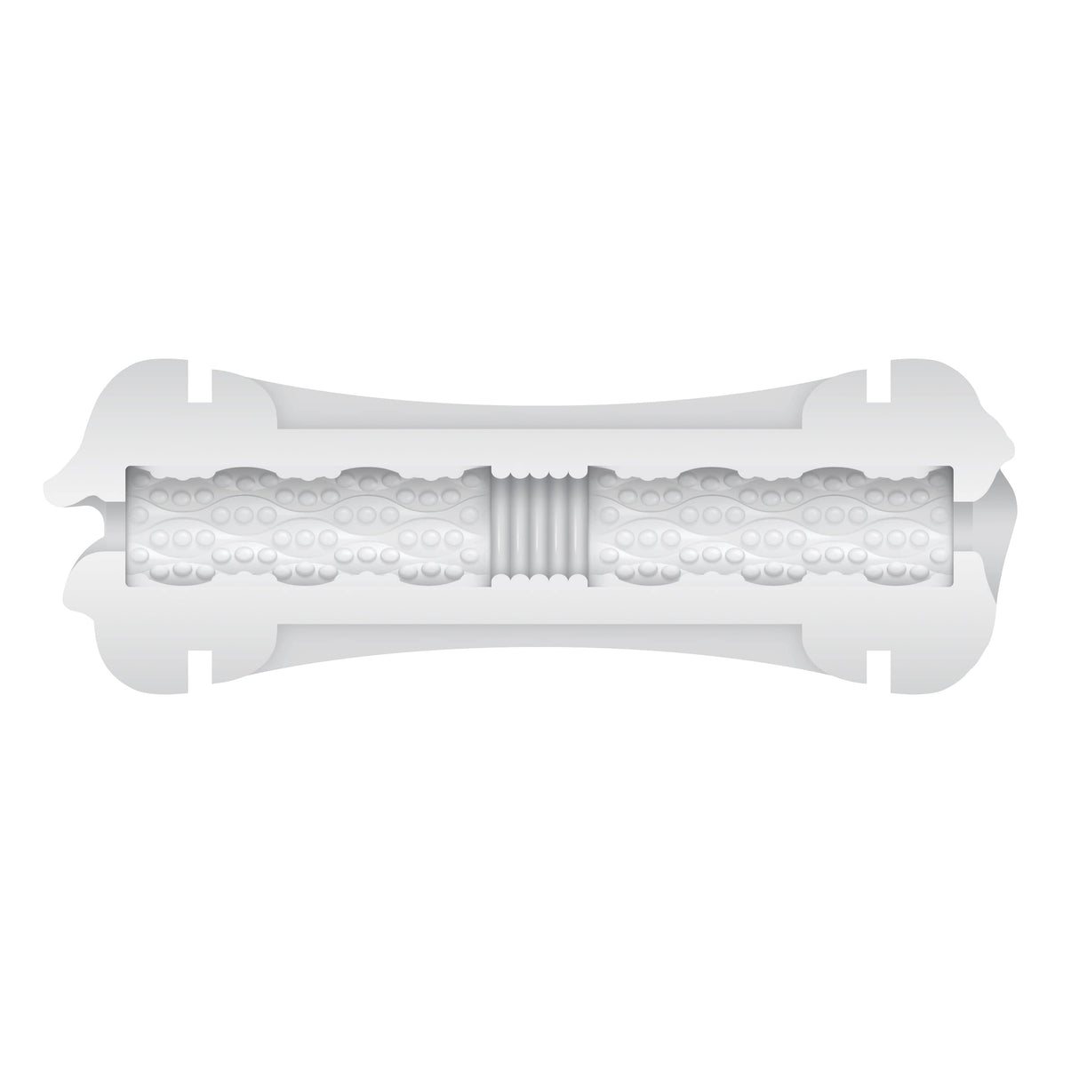 Zero Tolerance - Double Dip Squishy Realistic Double Soft Stroker Masturbator (White) ZR1052 CherryAffairs