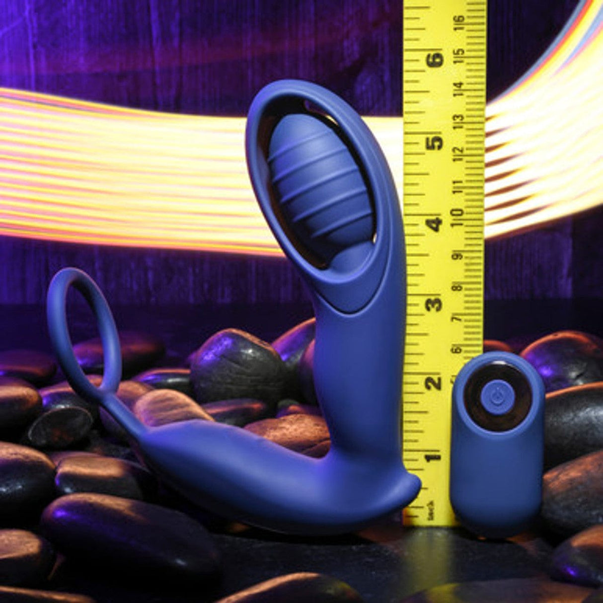 Zero Tolerance - Extra Mile Prostate Massager with Cock Ring (Blue) ZR1076 CherryAffairs
