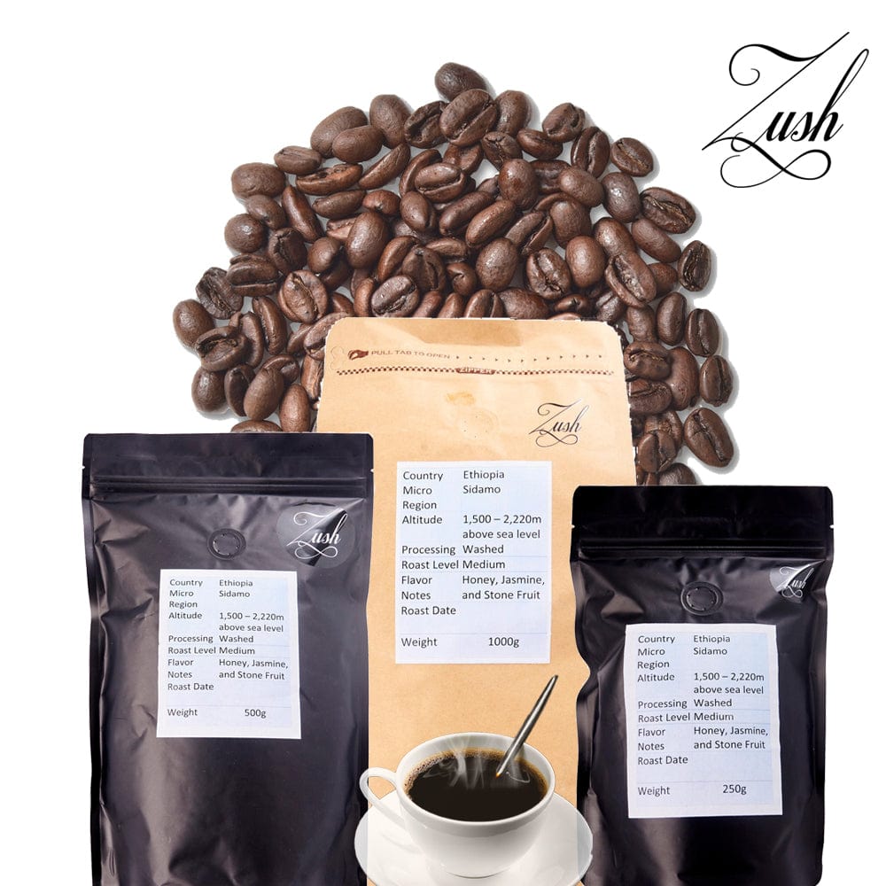 ZUSH Coffee - Specialty Coffee Beans , 100% Arabica, Batch Roasted. Ethiopia SIDAMO CherryAffairs