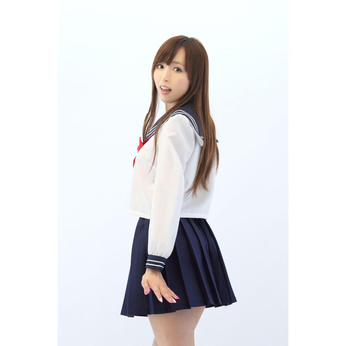 A&T - AKIBA Innocent Long Sleeve Sailor Costume Suit (Multi Colour) AT1009 CherryAffairs