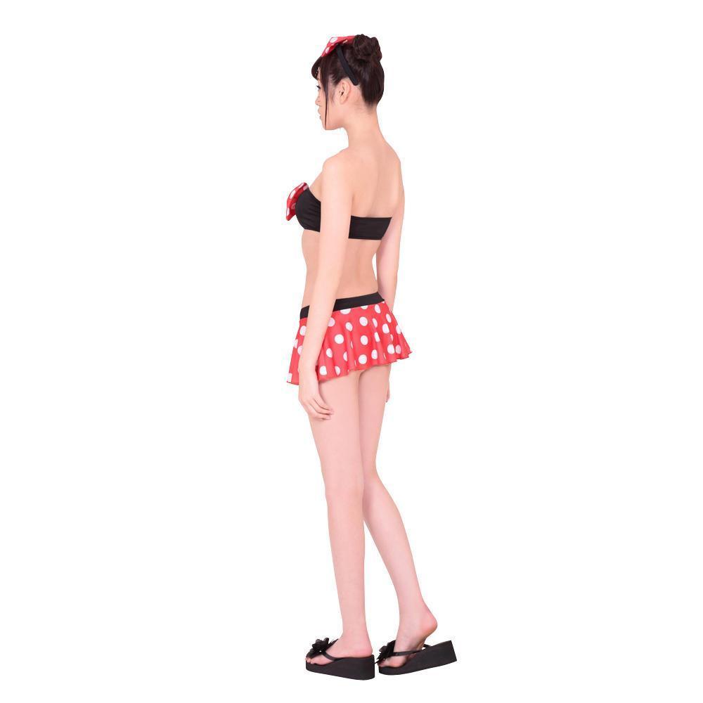 A&amp;T - Dot Ribbon Beach Bikini Costume (Multi Colour) AT1019 CherryAffairs