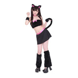 A&T - Pussy Cat Costume (Black) AT1022 CherryAffairs