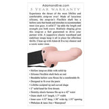 Adam & Eve - Adam's Felxiskin Soft Hollow Strap On (Beige)    Strap On with Hollow Dildo for Male (Non Vibration)