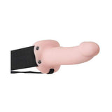 Adam & Eve - Adam's Felxiskin Soft Hollow Strap On (Beige)    Strap On with Hollow Dildo for Male (Non Vibration)