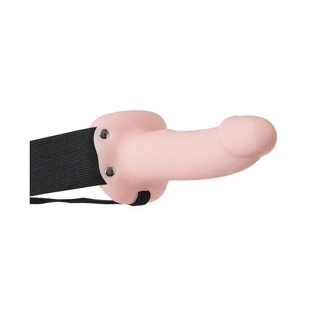 Adam &amp; Eve - Adam&#39;s Felxiskin Soft Hollow Strap On (Beige)    Strap On with Hollow Dildo for Male (Non Vibration)