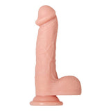 Adam & Eve - Adam's Warming Rotating Power Boost Remote Control Realistic Dildo with Balls 7.5" (Beige) AE1040 CherryAffairs