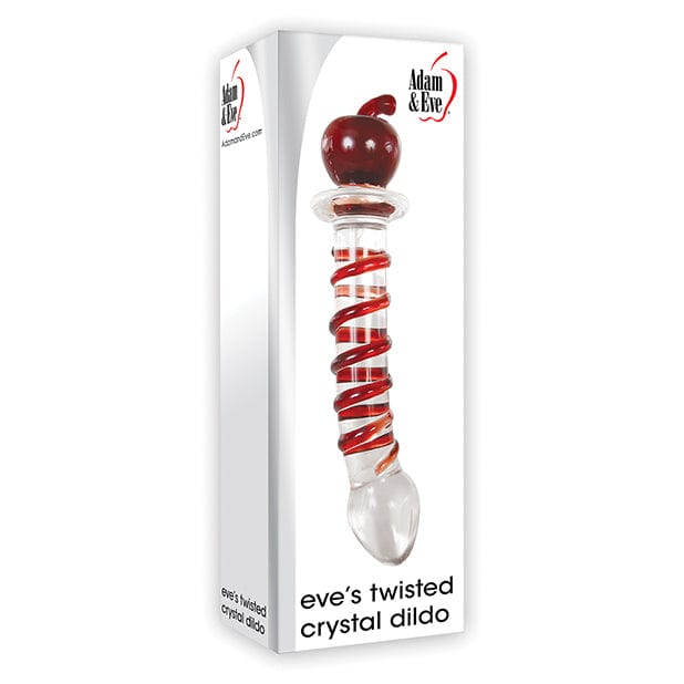 Adam & Eve - Eve's Twisted Crystal Glass Dildo (Red) AE1048 CherryAffairs