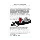 Adam & Eve - Heart Gem Metal Anal Plug Large (Red/Chrome) AE1049 CherryAffairs
