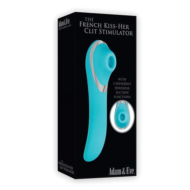 Adam & Eve - The French Kiss Her Suction Clitoral Stimulator (Teal) AE1051 CherryAffairs