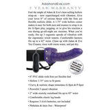 Adam & Eve - Universal Vibrating Hollow Strap On with Remote (Purple)    Strap On with Hollow Dildo for Male (Vibration) Non Rechargeable