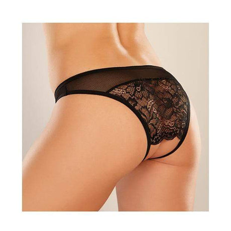 Allure Lingerie - Adore Just a Rumor Panty O/S (Black) ALL1017 CherryAffairs