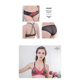 Annaberry - Luxury Love Beauty Back No Pad Rims Underwear Bra Set NA16040053 (Black) ANB1052 CherryAffairs