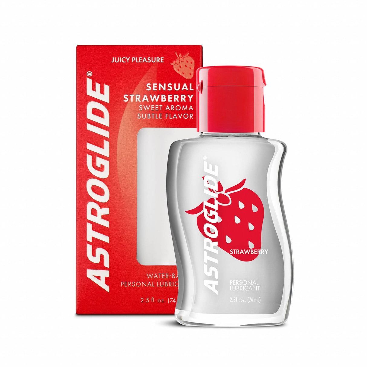 Astroglide - Sensual Strawberry Flavoured Water Based Personal Lubricant  74ml 015594010540 Lube (Water Based)