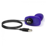 B-Vibe - Rimming Remote Control Vibrating Anal Plug Petite (Purple) BV1006 CherryAffairs