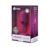 B-Vibe - Vibrating Silicone Weighted Snug Anal Plug M 112 g (Rose) BV1015 CherryAffairs