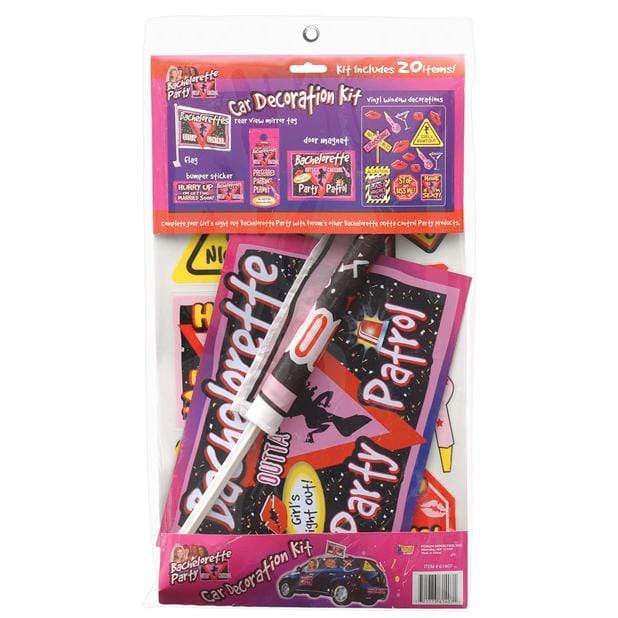 Bachelorette Party - Car Decoration Kit 20 pieces (Multi Colour) BCP1006 CherryAffairs