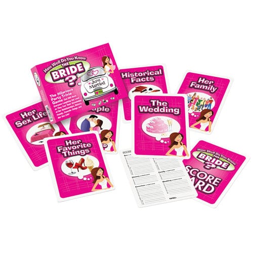 Ball and Chain - How Well Do You Know The Bachelorette Bride Party Trivia Card Game BC1020 CherryAffairs