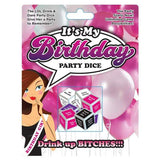 Ball & Chain - It's My Birthday Party Dice (Multi Colour) BC1016 CherryAffairs