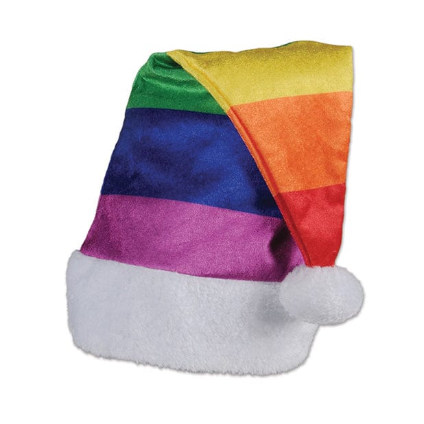 Beistle - Holiday Rainbow Santa Party Hat Costume Accessory (Rainbow) BT1010 CherryAffairs