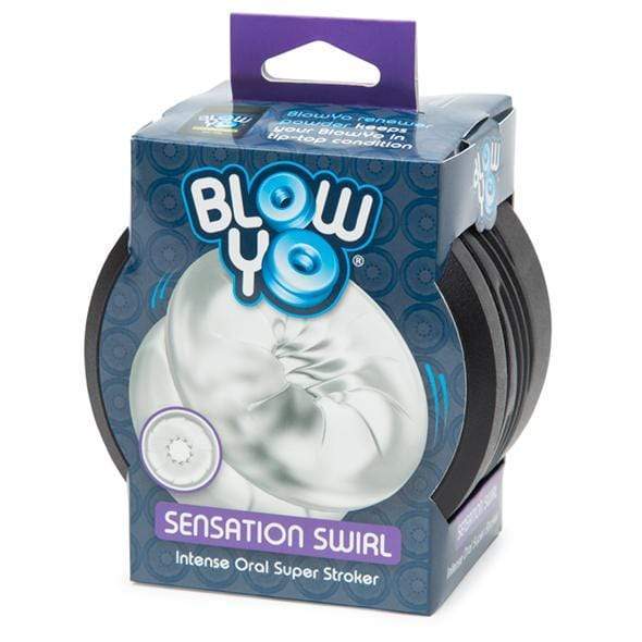 BlowYo - Sensation Swirl Intense Oral Super Stroker (Clear) BY1005 CherryAffairs