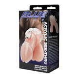Blue Line - Acrylic See Thru Chastity Cock Cage (Clear) BL1011 CherryAffairs