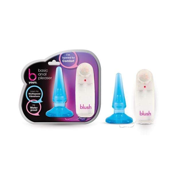 Blush Novelties - B Yours Remote Control Basic Anal Pleaser Plug (Blue) BN1059 CherryAffairs