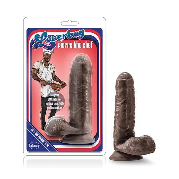 Blush Novelties - Loverboy Pierre the Chef Realistic Dildo (Brown) BN1078 CherryAffairs