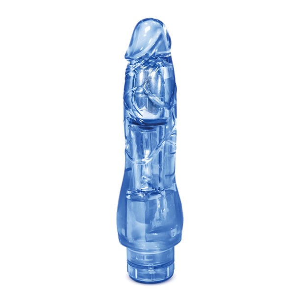 Blush Novelties - Naturally Yours Fantasy Vibe Realistic Vibrating Dildo 8.5"(Blue) BN1124 CherryAffairs
