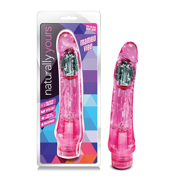 Blush Novelties - Naturally Yours Mambo Vibe Realistic Vibrating Dildo 9" (Pink) BN1123 CherryAffairs