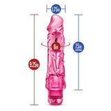 Blush Novelties - Naturally Yours Wild Ride Realistic Vibrating Dildo 9" CherryAffairs