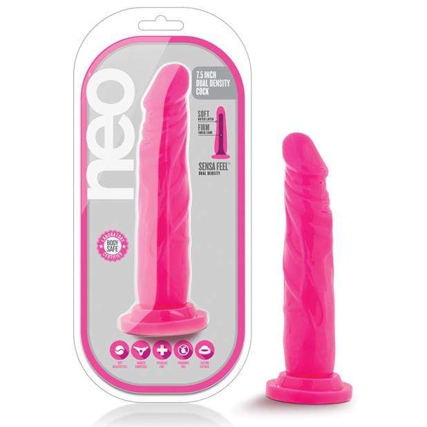 Blush Novelties - Neo Dual Density Realistic Cock 7.5" (Pink)    Realistic Dildo with suction cup (Non Vibration)