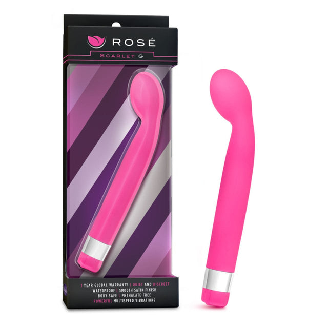 Blush Novelties - Rose Scarlet G Vibrator  Pink 735380322601 G Spot Dildo (Vibration) Non Rechargeable