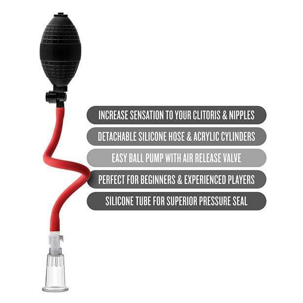 Blush Novelties - Temptasia Beginner's Clitoral Pumping System (Black) BN1066 CherryAffairs