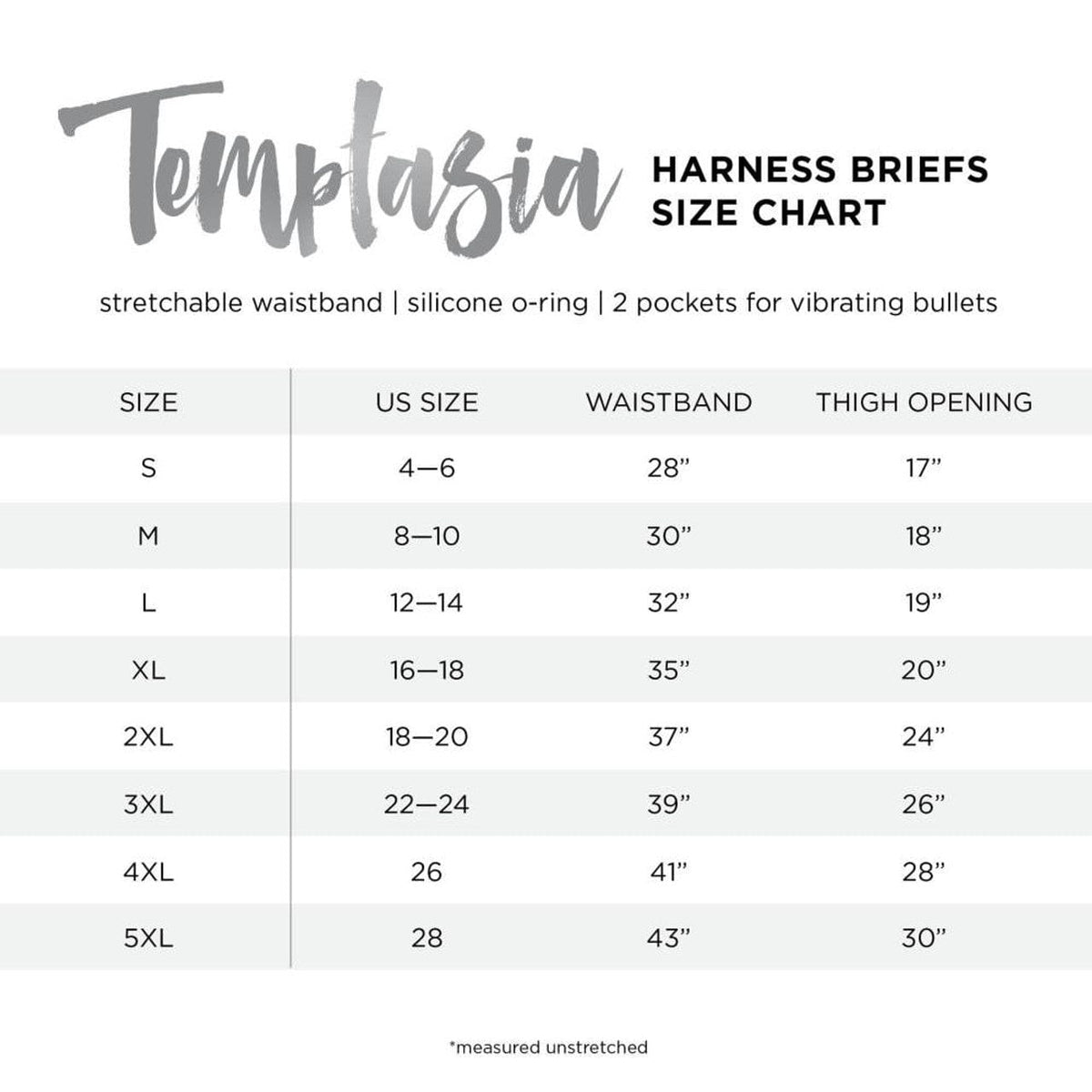 Blush Novelties - Temptasia Strap On Harness Briefs S, M &amp; L CherryAffairs