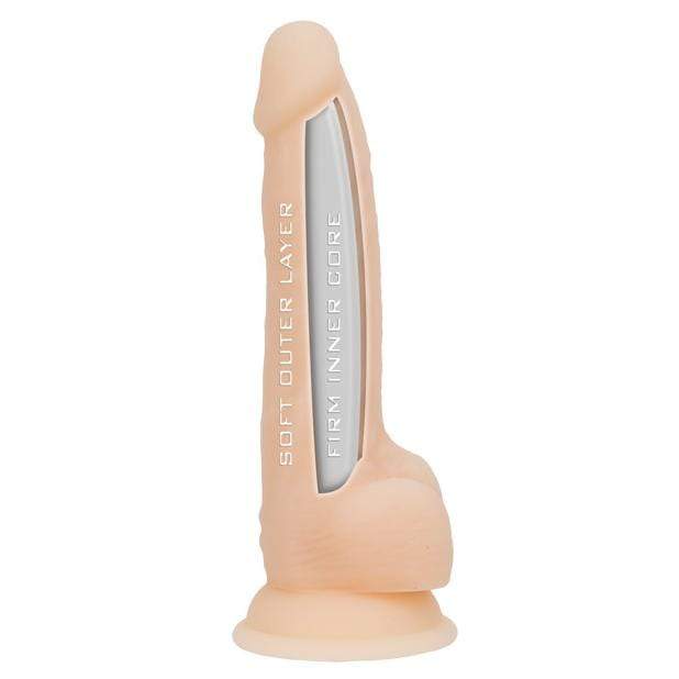 BMS - Naked Addiction Silicone Dong 8" (Beige) BMS1017 CherryAffairs